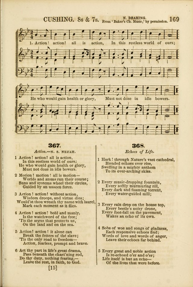 The Psalms of Life: A Compilation of Psalms, Hymns, Chants, Anthems, &c. Embodying the Spiritual, Progressive and Reformatory Sentiment of the Present Age page 169