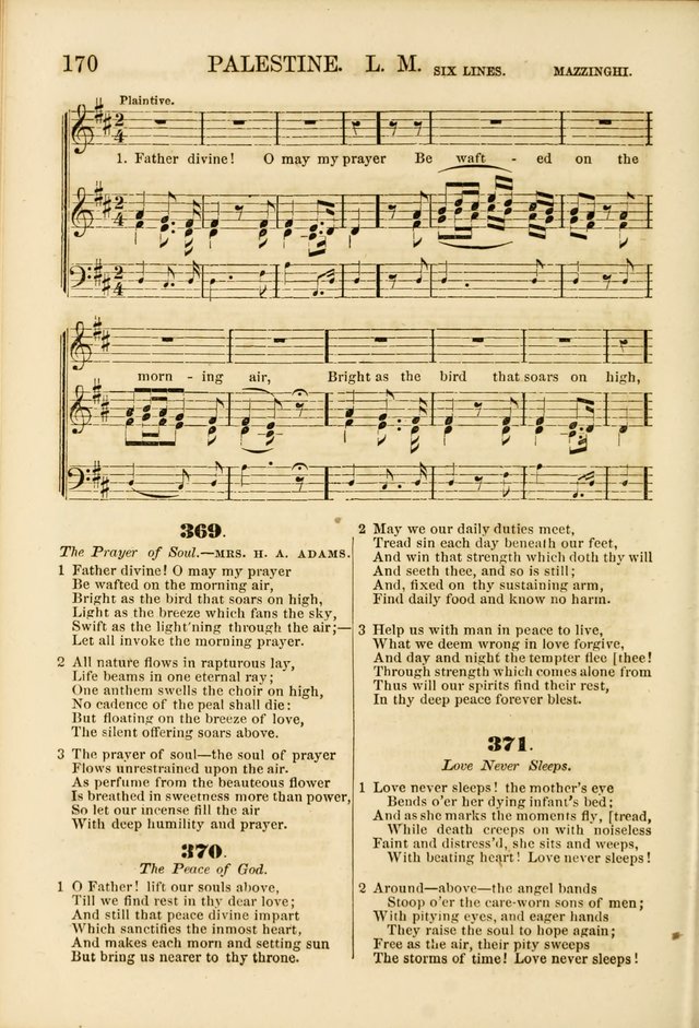 The Psalms of Life: A Compilation of Psalms, Hymns, Chants, Anthems, &c. Embodying the Spiritual, Progressive and Reformatory Sentiment of the Present Age page 170