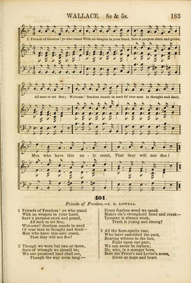 The Psalms of Life: A Compilation of Psalms, Hymns, Chants, Anthems, &c. Embodying the Spiritual, Progressive and Reformatory Sentiment of the Present Age page 183