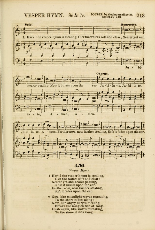 The Psalms of Life: A Compilation of Psalms, Hymns, Chants, Anthems, &c. Embodying the Spiritual, Progressive and Reformatory Sentiment of the Present Age page 213