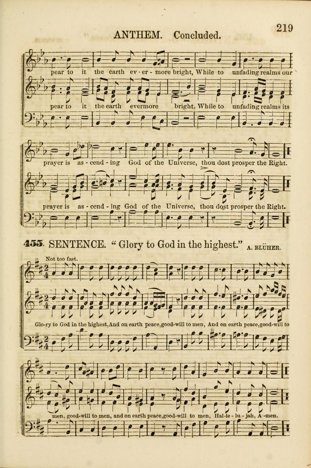 The Psalms of Life: A Compilation of Psalms, Hymns, Chants, Anthems, &c. Embodying the Spiritual, Progressive and Reformatory Sentiment of the Present Age page 219