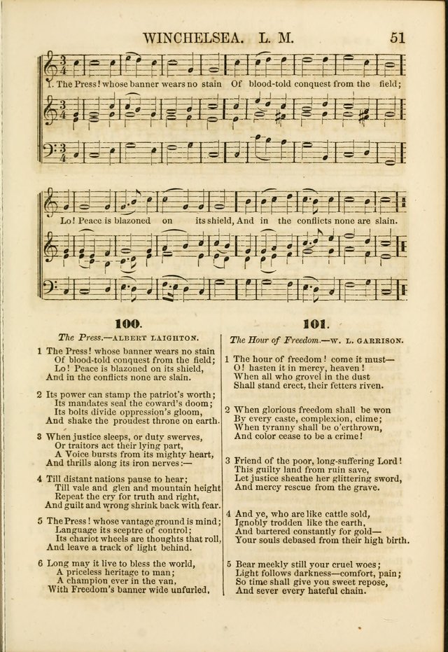 The Psalms of Life: A Compilation of Psalms, Hymns, Chants, Anthems, &c. Embodying the Spiritual, Progressive and Reformatory Sentiment of the Present Age page 51