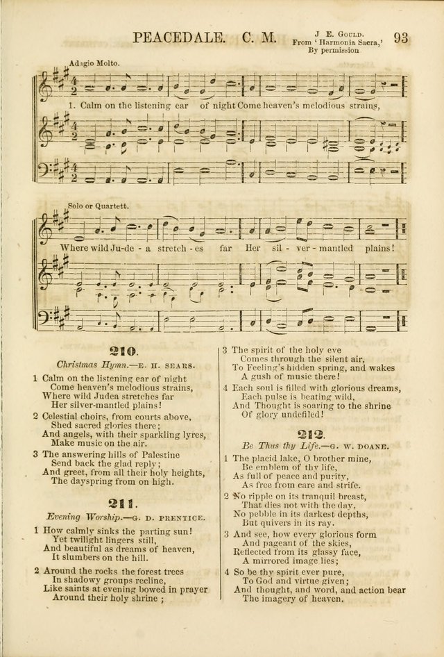 The Psalms of Life: A Compilation of Psalms, Hymns, Chants, Anthems, &c. Embodying the Spiritual, Progressive and Reformatory Sentiment of the Present Age page 93