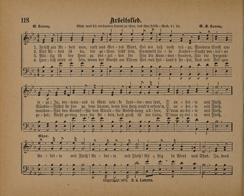 Pilger Lieder: für die Sonntagschule, Erbauungsstunde, Familie, u.s.w. page 118