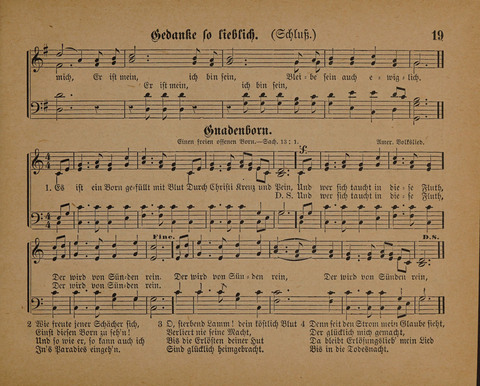 Pilger Lieder: für die Sonntagschule, Erbauungsstunde, Familie, u.s.w. page 19