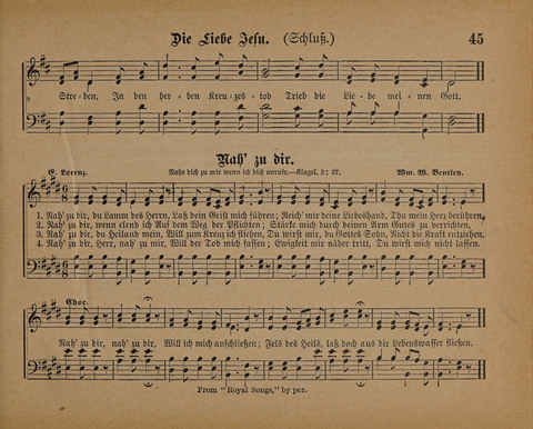 Pilger Lieder: für die Sonntagschule, Erbauungsstunde, Familie, u.s.w. page 45