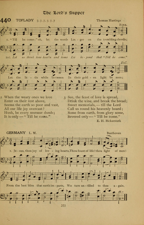 The Primitive Methodist Church Hymnal: containing also selections from scripture for responsive reading page 287