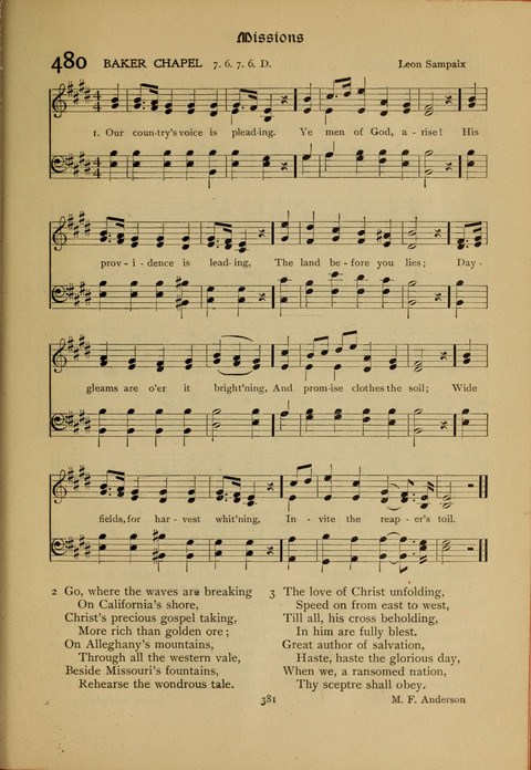 The Primitive Methodist Church Hymnal: containing also selections from scripture for responsive reading page 313