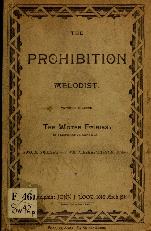 Prohibition Melodist: to which is added the Water Fairies (a temperance cantata) page 2
