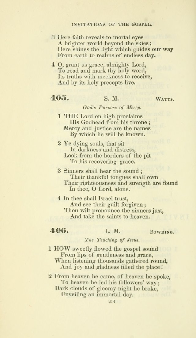 The Psalmist: a New Collection of Hymns for the Use of the Baptist Churches page 287