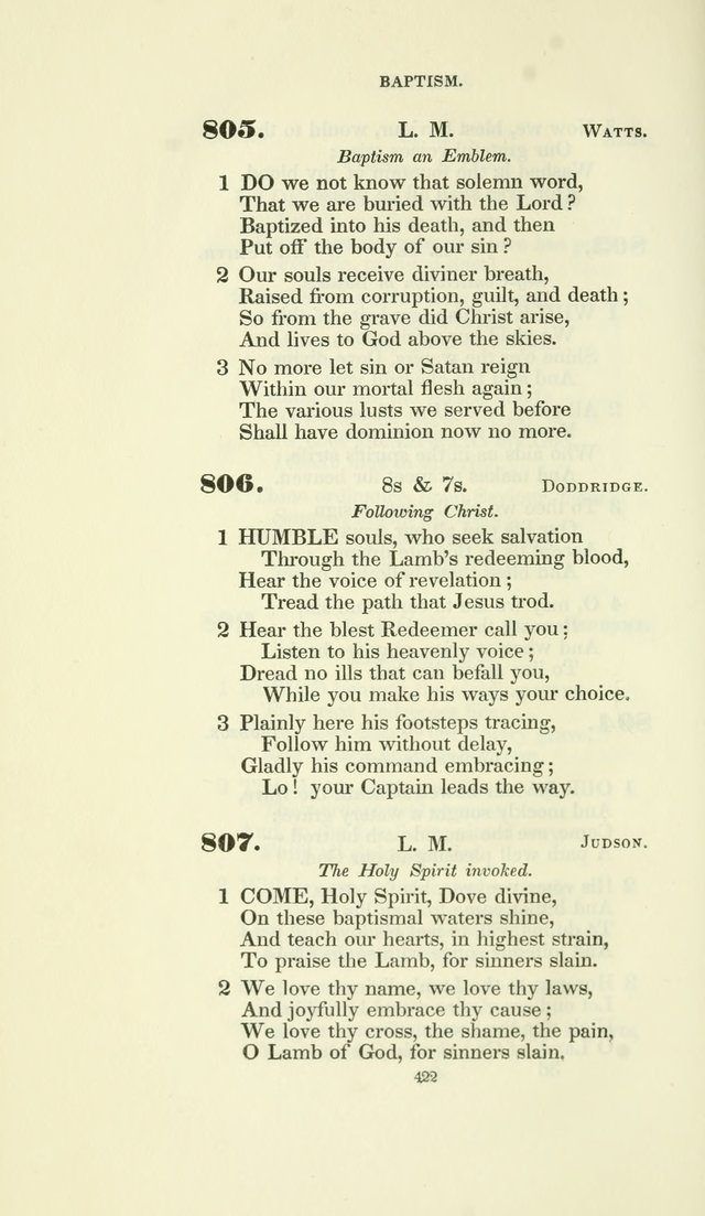 The Psalmist: a New Collection of Hymns for the Use of the Baptist Churches page 495