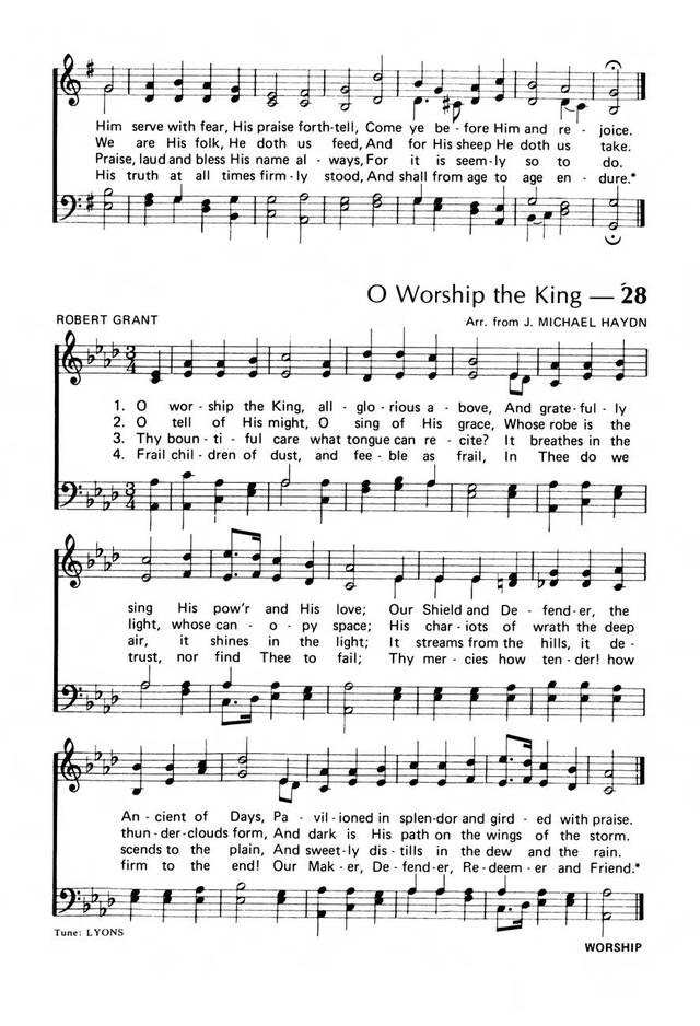 Praise! Our Songs and Hymns page 22
