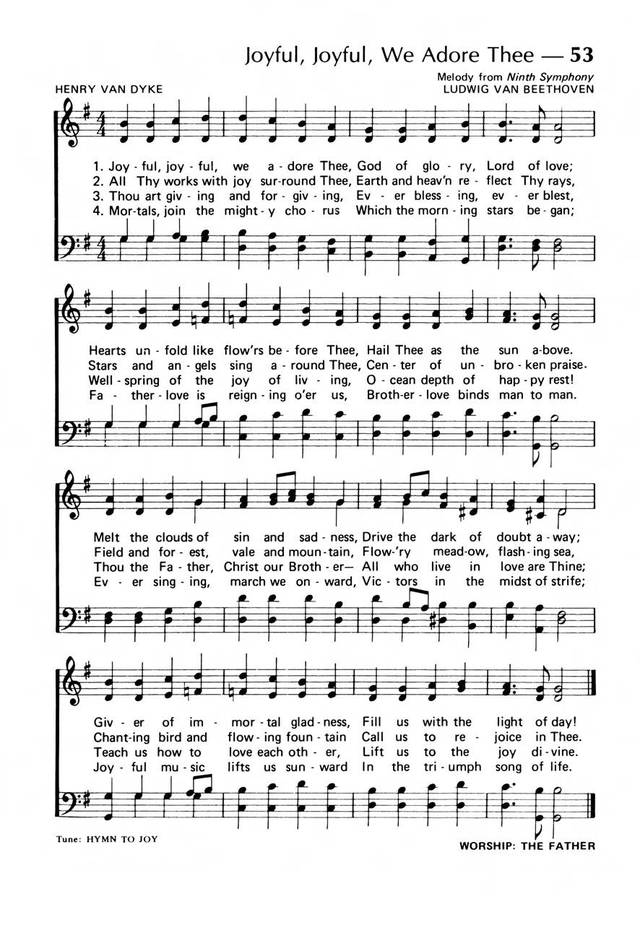Praise! Our Songs and Hymns page 40