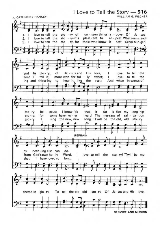 Praise! Our Songs and Hymns page 445