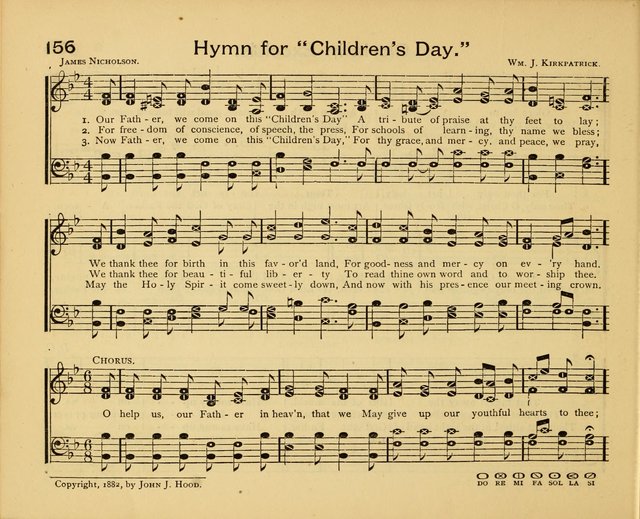 Peerless Praise: a collection of hymns and music for the Sabbath school, with a complete department of elementary instruction in the theory and pract page 112