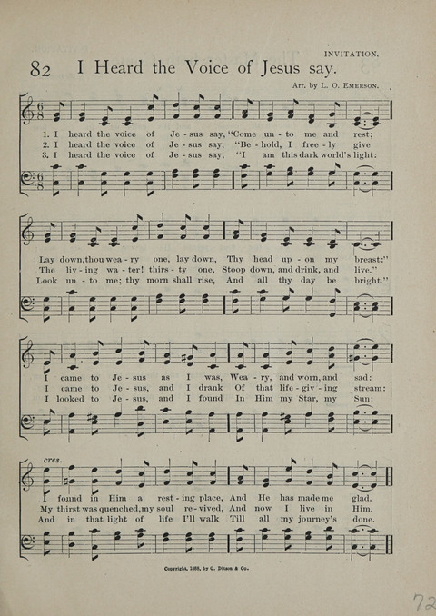Praise in Song: for the Sunday school, the prayer meeting and the home page 67