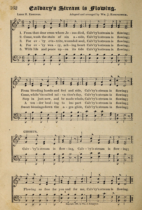 Praise in Song: a collection of hymns and sacred melodies page 162