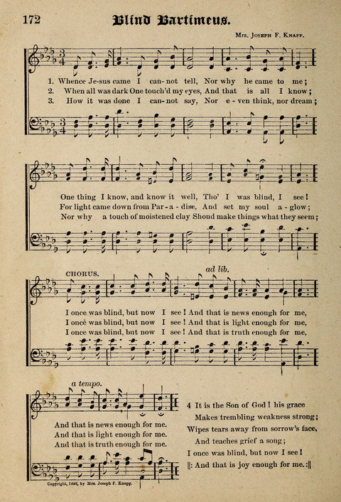Praise in Song: a collection of hymns and sacred melodies page 172