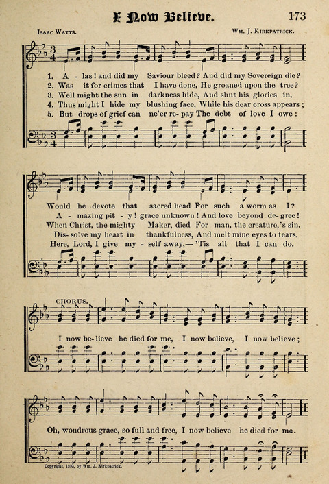 Praise in Song: a collection of hymns and sacred melodies page 173