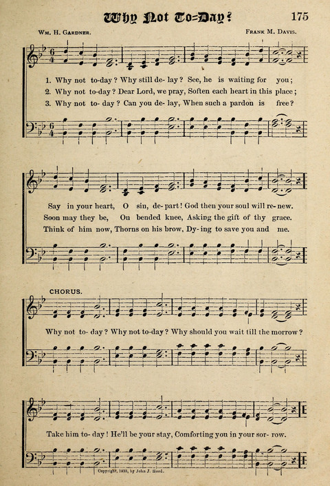 Praise in Song: a collection of hymns and sacred melodies page 175