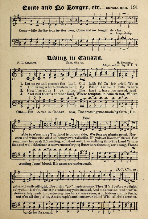 Praise in Song: a collection of hymns and sacred melodies page 191