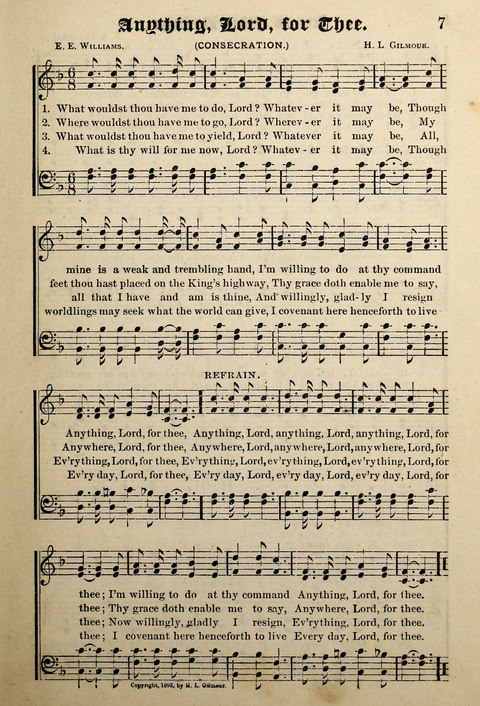 Praise in Song: a collection of hymns and sacred melodies page 7