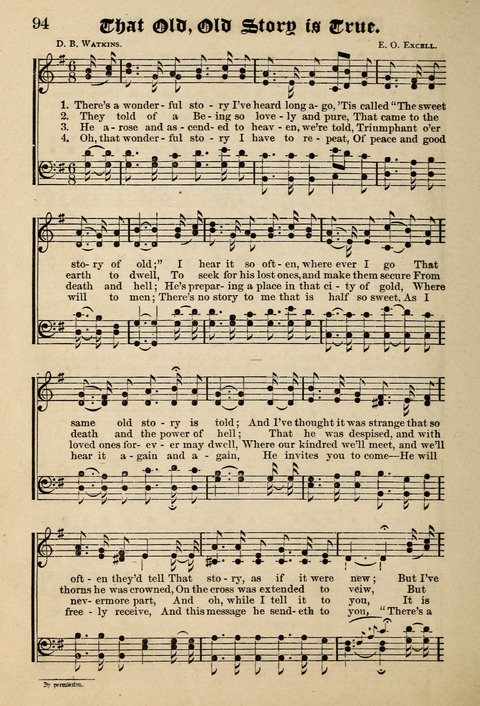Praise in Song: a collection of hymns and sacred melodies page 94