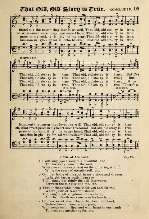 Praise in Song: a collection of hymns and sacred melodies page 95