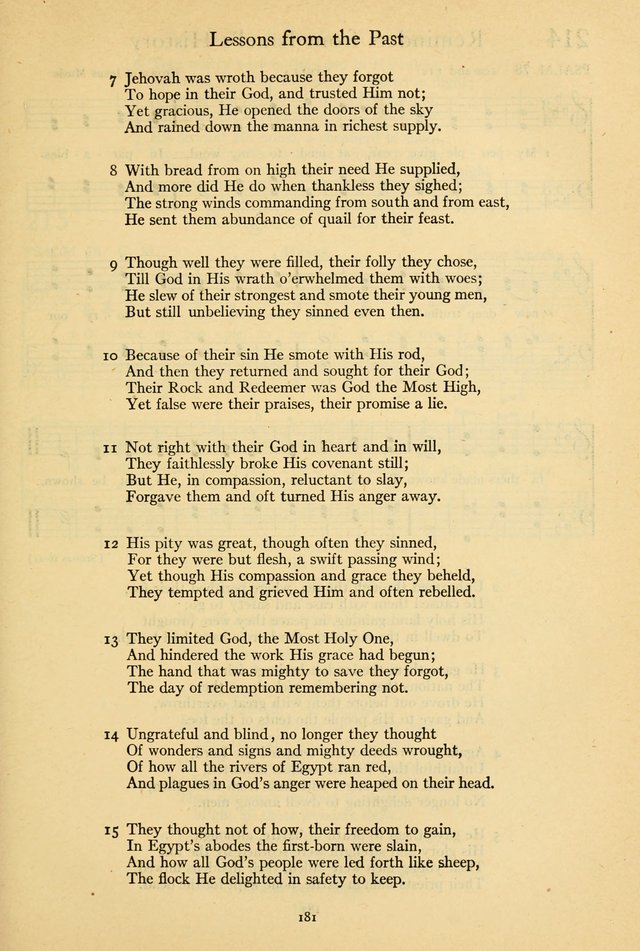 The Psalter: with responsive readings page 183