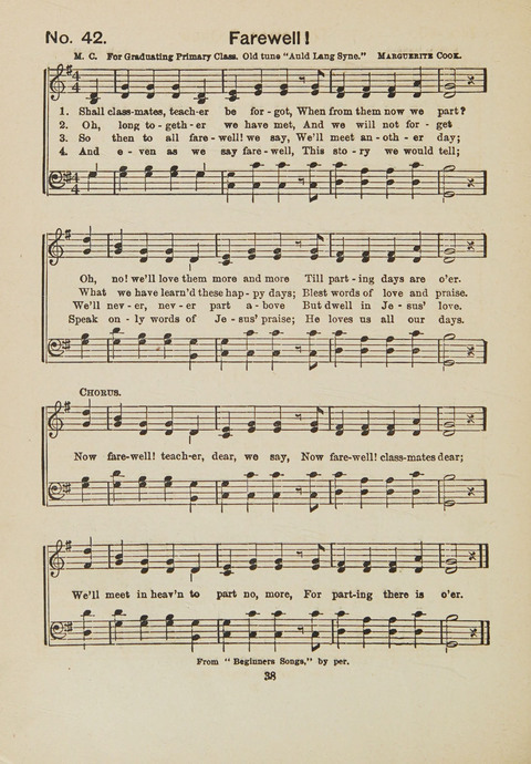 Primary Songs No. 3: for the primary department in the Sunday school, and for use in the home page 36