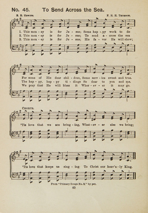 Primary Songs No. 3: for the primary department in the Sunday school, and for use in the home page 38