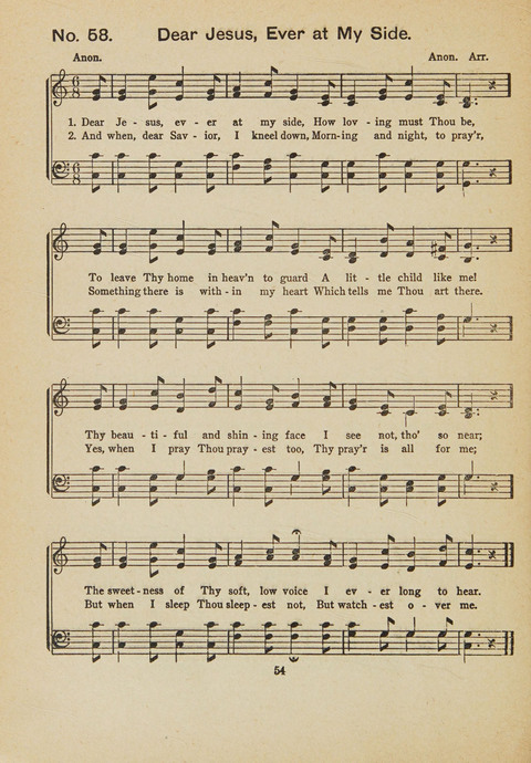 Primary Songs No. 3: for the primary department in the Sunday school, and for use in the home page 52