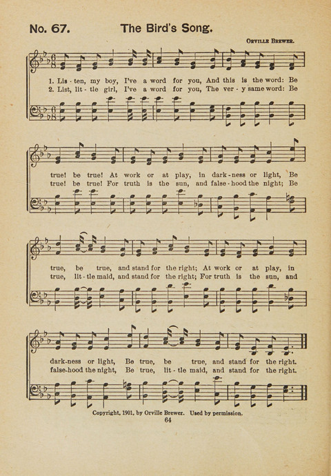 Primary Songs No. 3: for the primary department in the Sunday school, and for use in the home page 62
