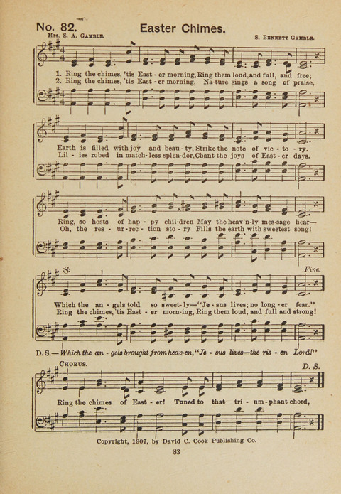 Primary Songs No. 3: for the primary department in the Sunday school, and for use in the home page 81