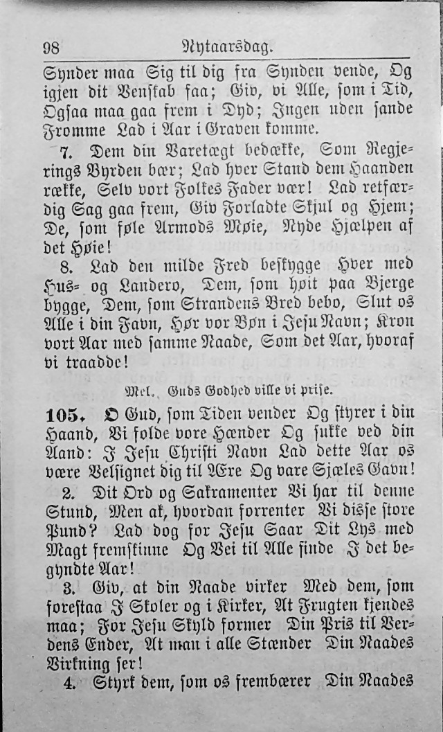 Psalmebog, udgiven af Synoden for den norske evangelisk-lutherske Kirke i Amerika (2nd ed.) page 104