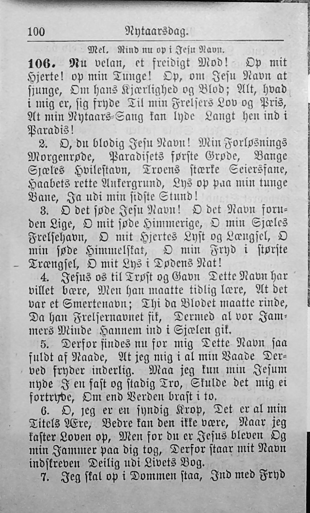 Psalmebog, udgiven af Synoden for den norske evangelisk-lutherske Kirke i Amerika (2nd ed.) page 106