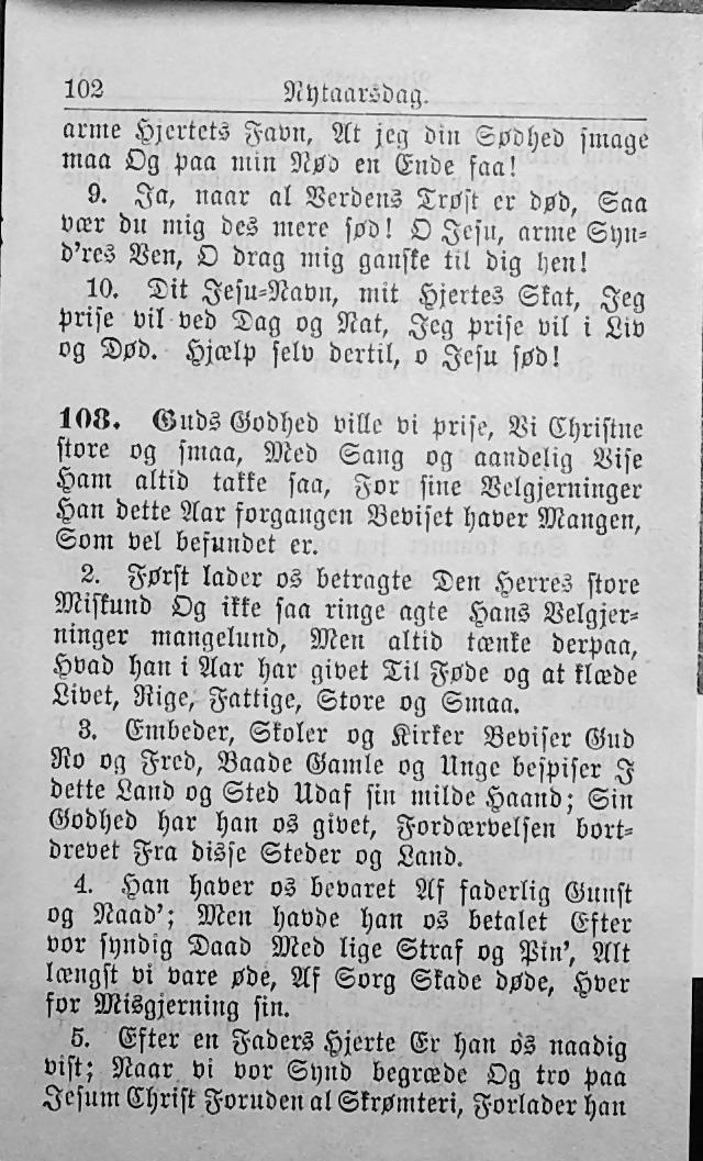 Psalmebog, udgiven af Synoden for den norske evangelisk-lutherske Kirke i Amerika (2nd ed.) page 108