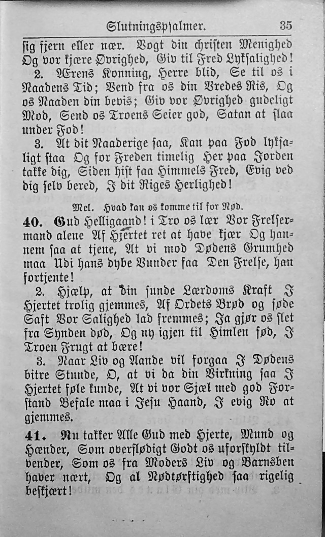 Psalmebog, udgiven af Synoden for den norske evangelisk-lutherske Kirke i Amerika (2nd ed.) page 40