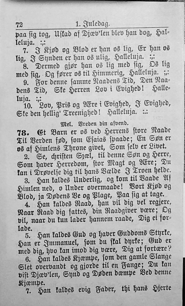 Psalmebog, udgiven af Synoden for den norske evangelisk-lutherske Kirke i Amerika (2nd ed.) page 76