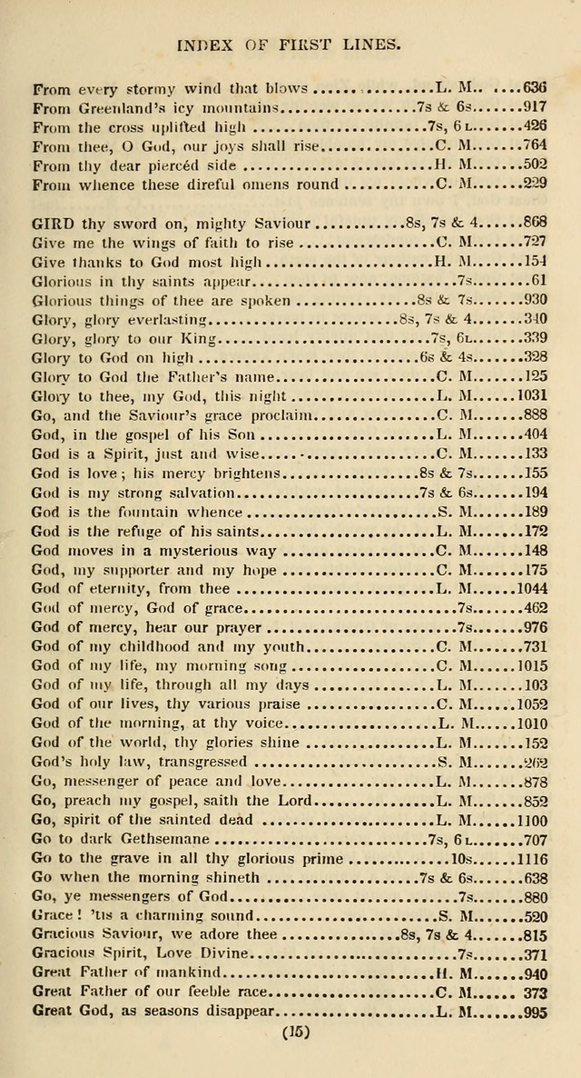 The Psalmist: a new collection of hymns for the use of Baptist churches; with a supplement page 11