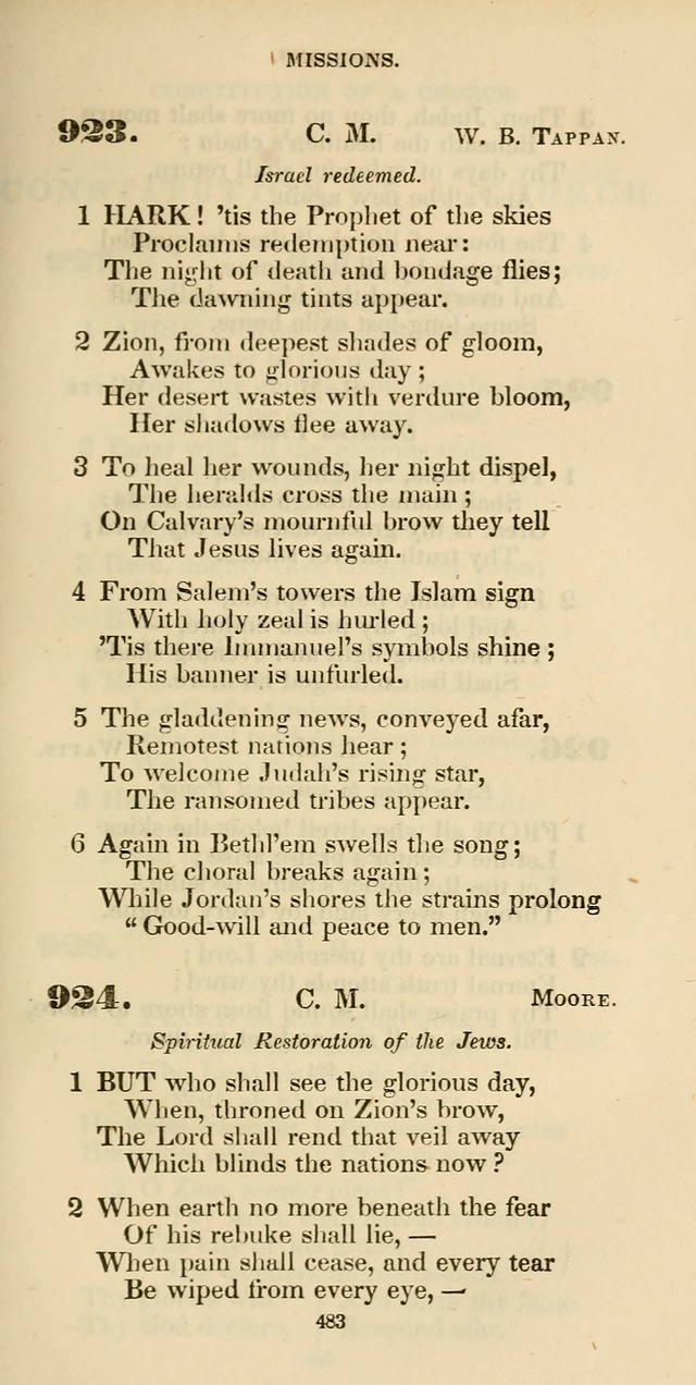The Psalmist: a new collection of hymns for the use of Baptist churches; with a supplement page 543