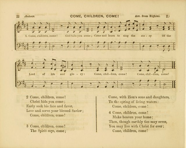 Plymouth Sabbath School Collection: or, Hymns and Tunes page 22
