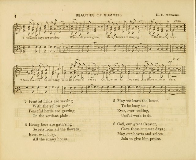 Plymouth Sabbath School Collection: or, Hymns and Tunes page 4