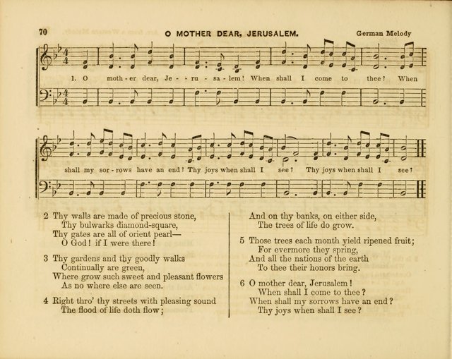 Plymouth Sabbath School Collection: or, Hymns and Tunes page 70