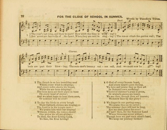 Plymouth Sabbath School Collection: or, Hymns and Tunes page 78