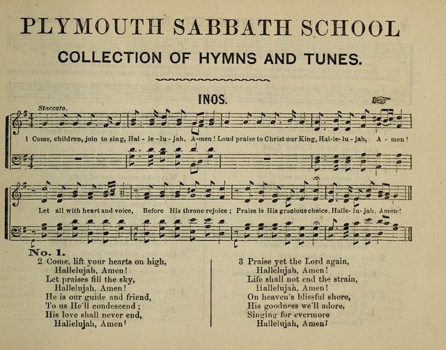 The Plymouth Sabbath School Collection of Hymns and Tunes page 3