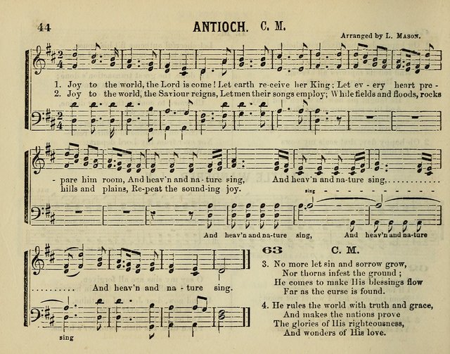 The Plymouth Sabbath School Collection of Hymns and Tunes page 44