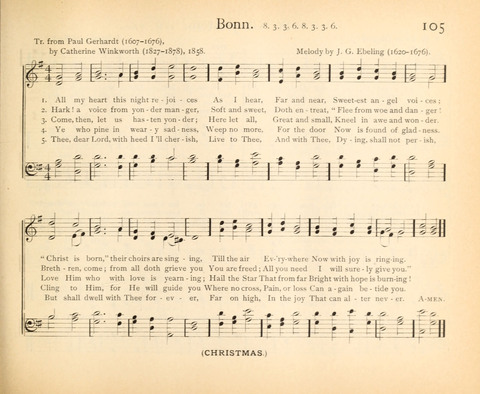 Plymouth Sunday-School Hymnal: for use in schools, prayer-meetings, and missions page 105