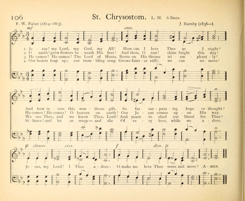Plymouth Sunday-School Hymnal: for use in schools, prayer-meetings, and missions page 106