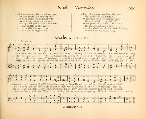 Plymouth Sunday-School Hymnal: for use in schools, prayer-meetings, and missions page 109